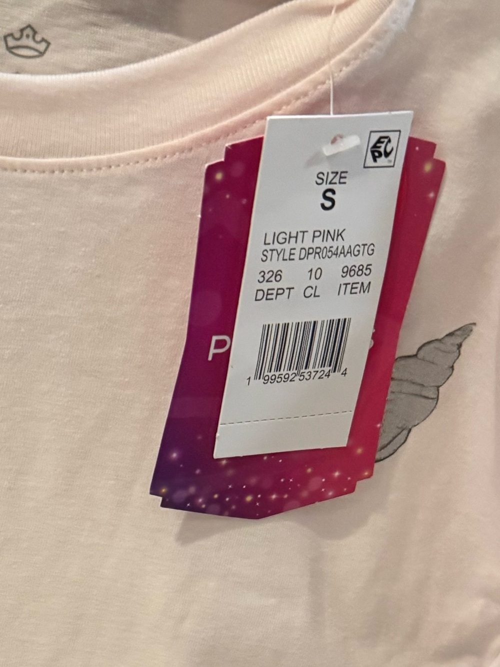 Disney Light Pink Little Mermaid Ariel Graphic Tee